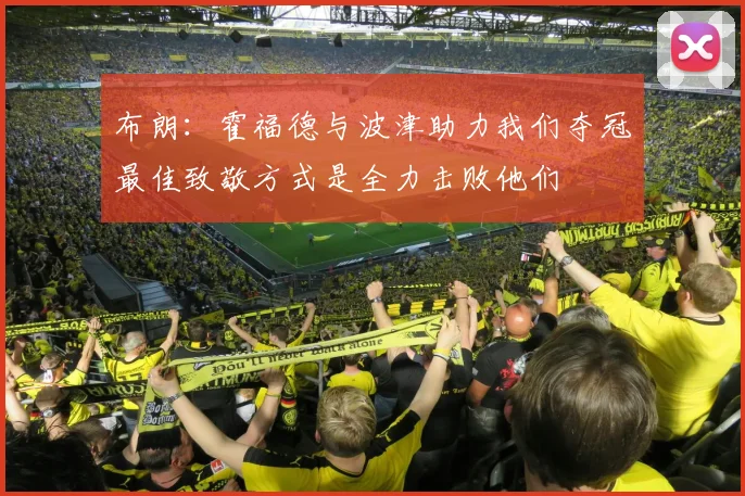布朗：霍福德与波津助力我们夺冠最佳致敬方式是全力击败他们